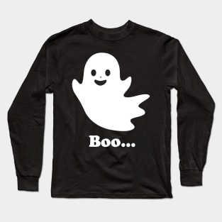 cute ghost Long Sleeve T-Shirt